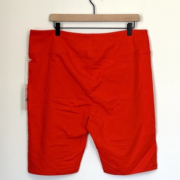 NWT MATE the Label Red Organic Stretch Biker Short - Size 3X - Picture 5 of 7